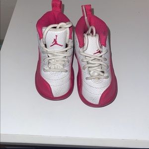 Pink Jordan toddler girl shoes